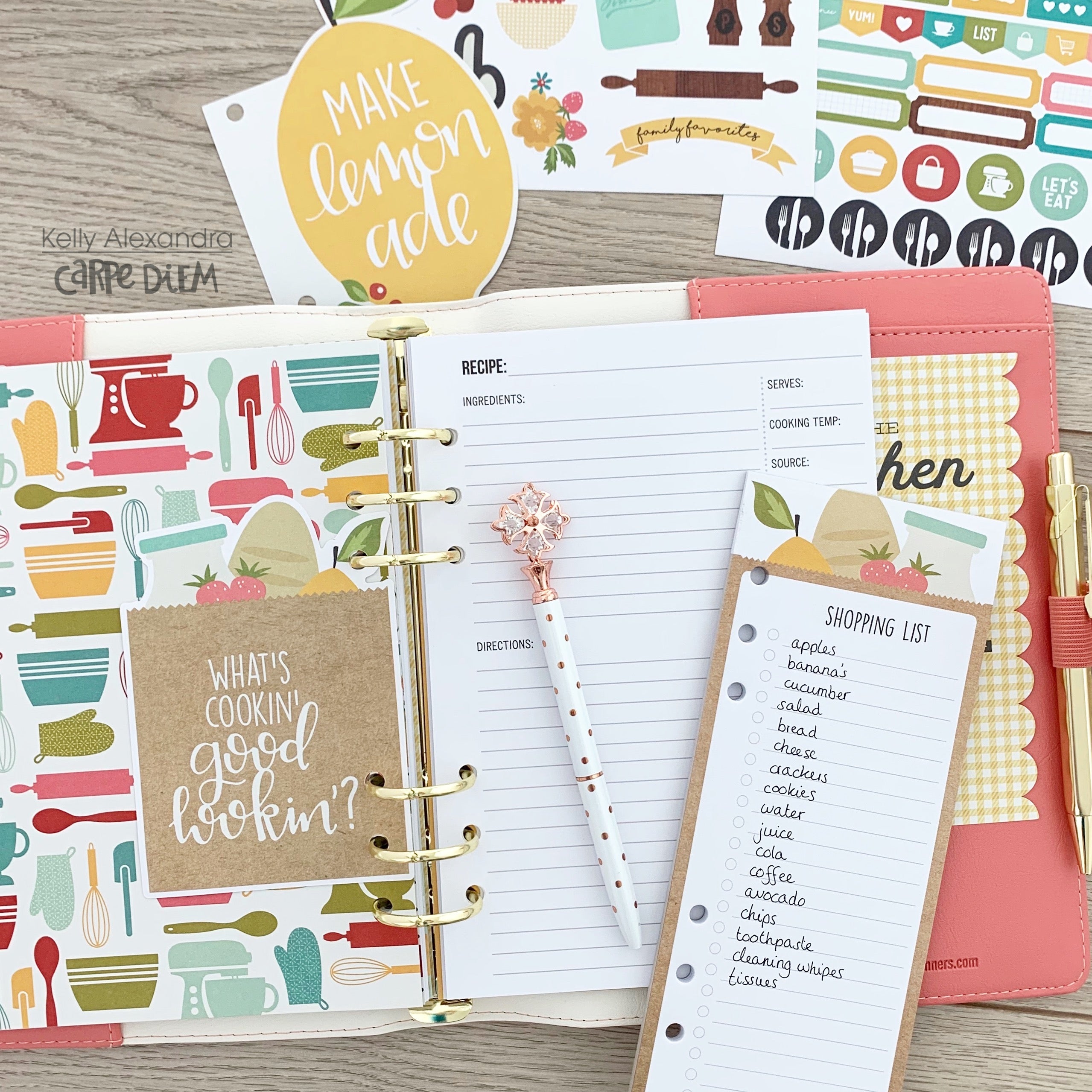 Creating a Recipe Planner – Carpe Diem Planners