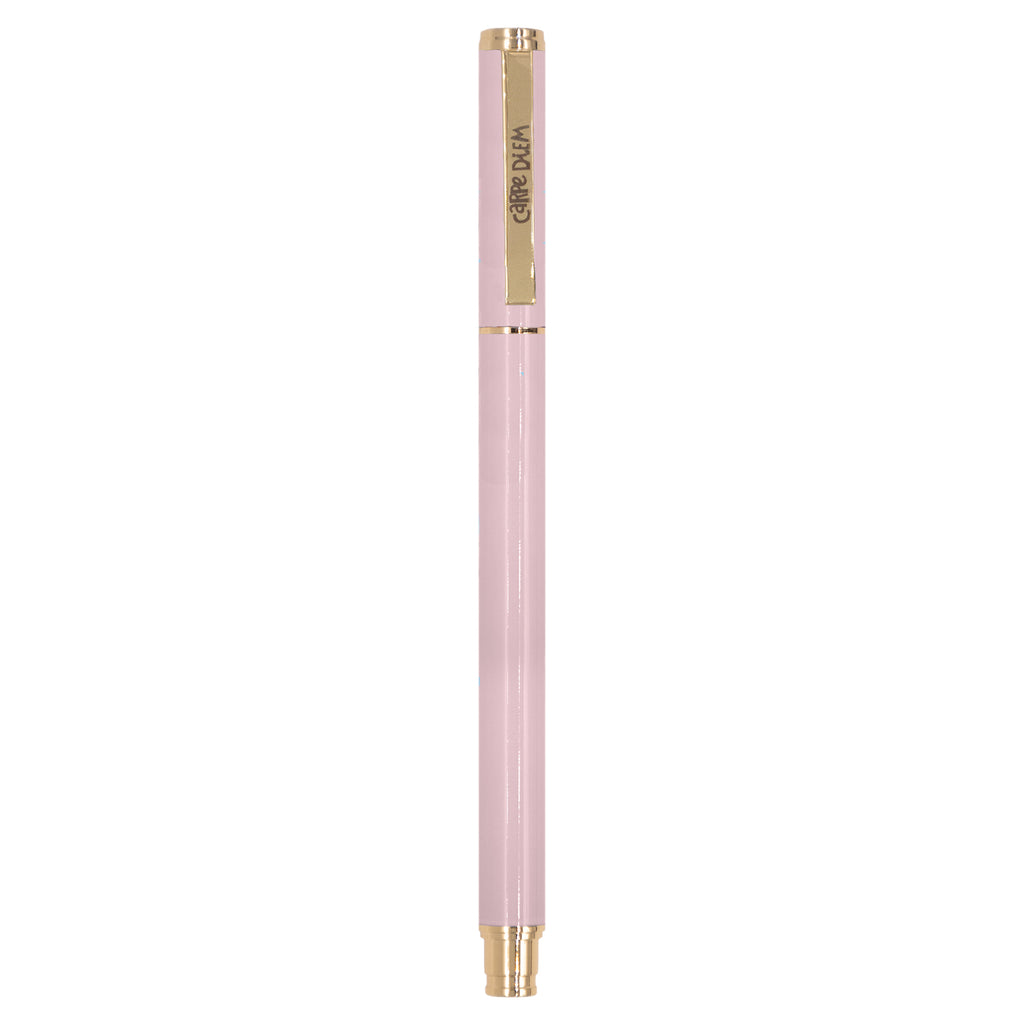 Carpe Diem ballerina pink metal gel pen