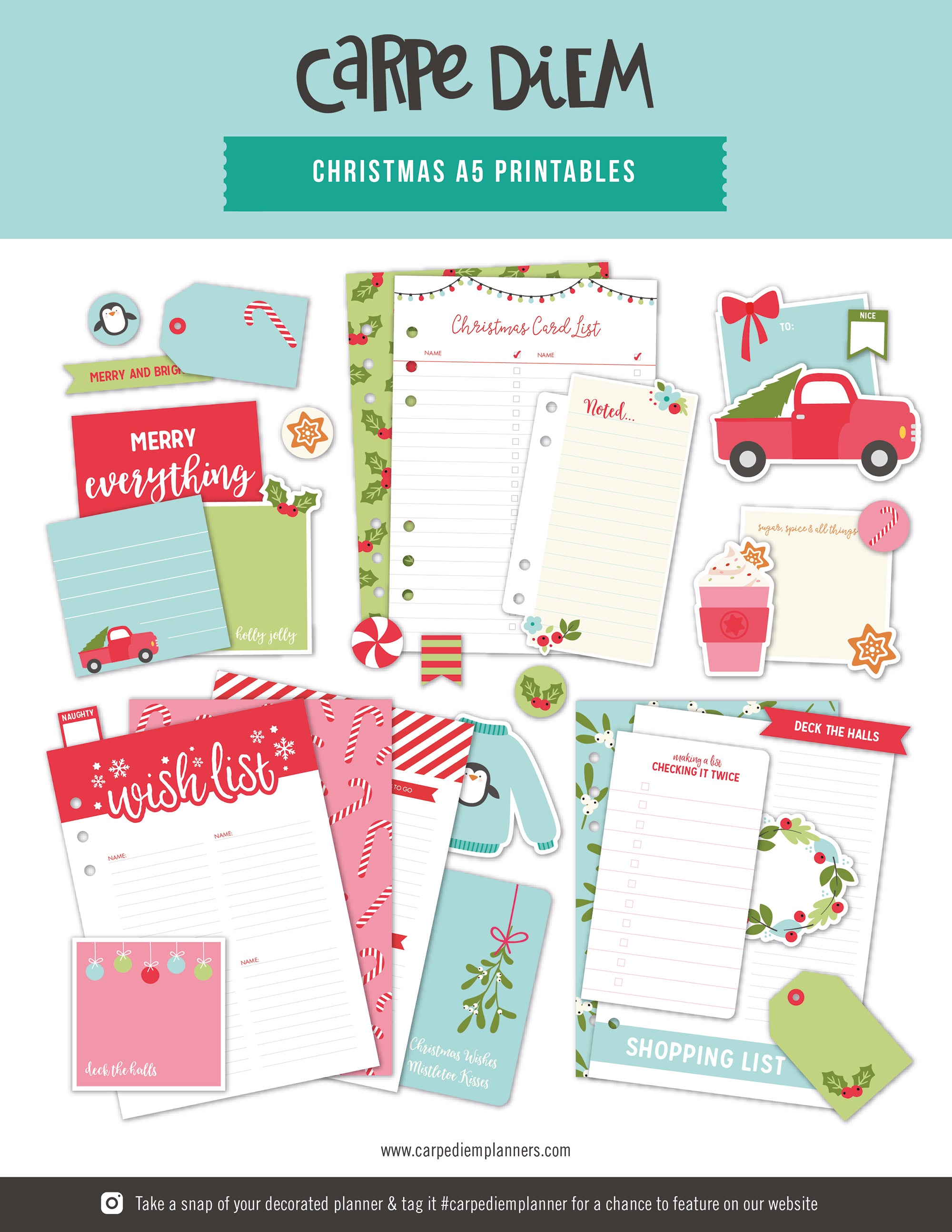 Free Christmas Printable for A5 Planners | Carpe Diem Planners free-christmas-printable-for-a5-planners-carpe-diem-planners