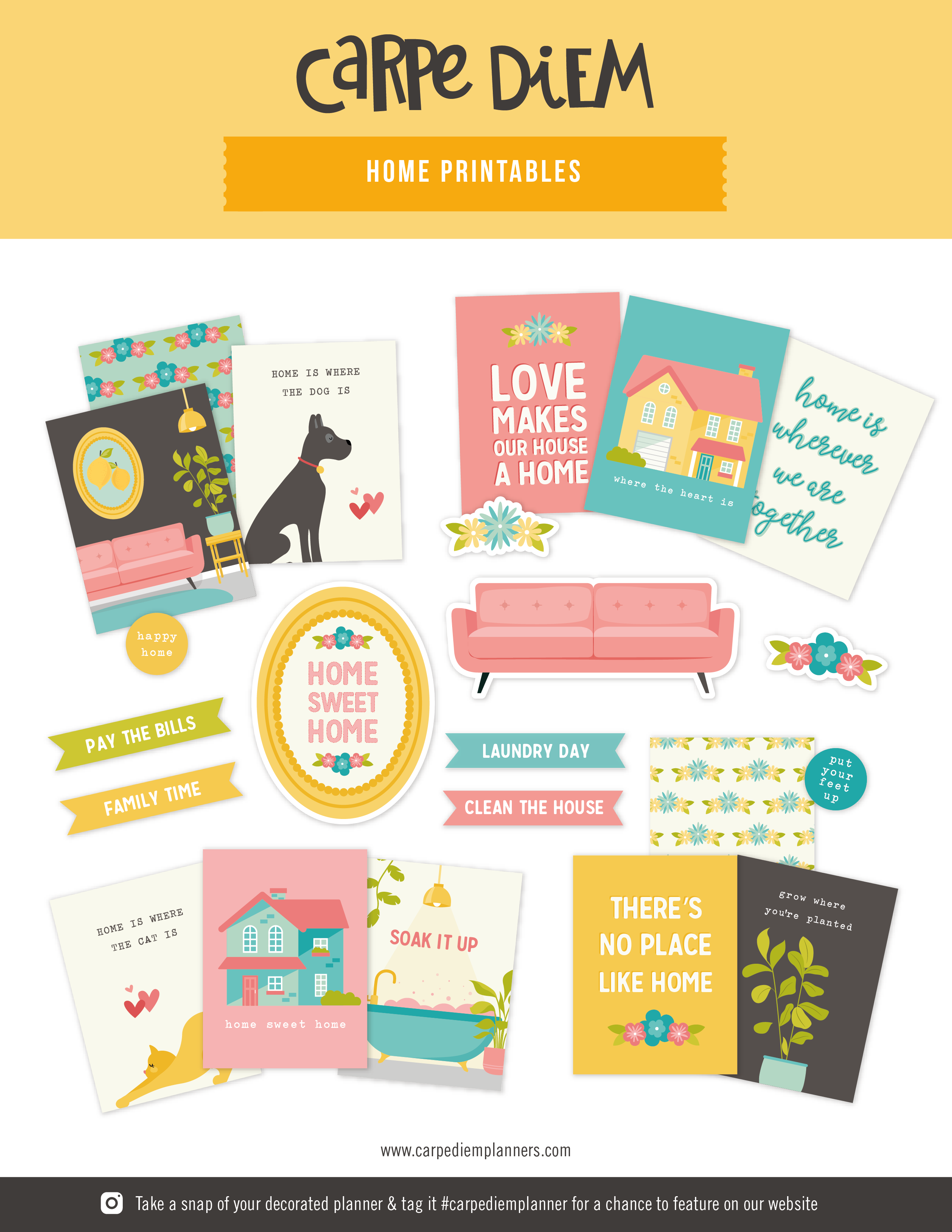 Home Planner Printables – Carpe Diem Planners