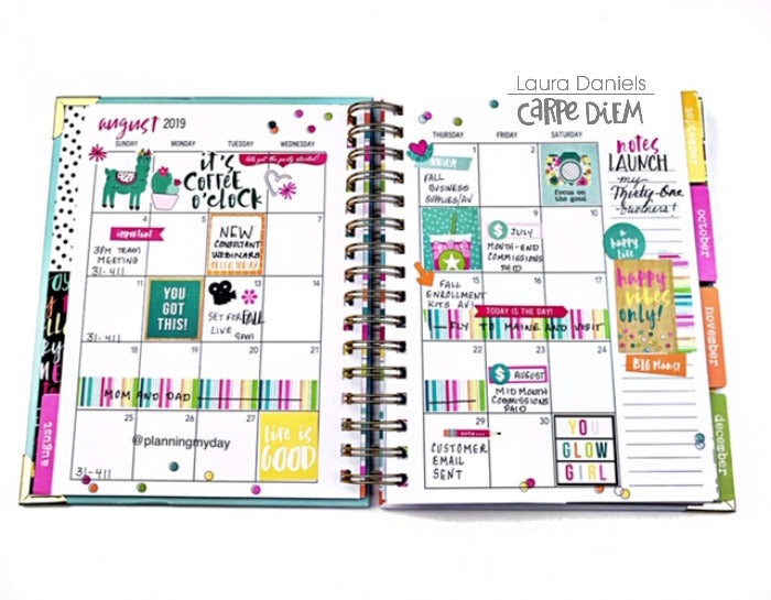 Oh Happy Day Sprial for A Work Planner!