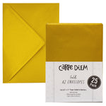 Gold A2 Envelopes - Pack of 25