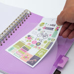 Lilac Rochelle & Jess Squared B5 Subject Divider Notebook