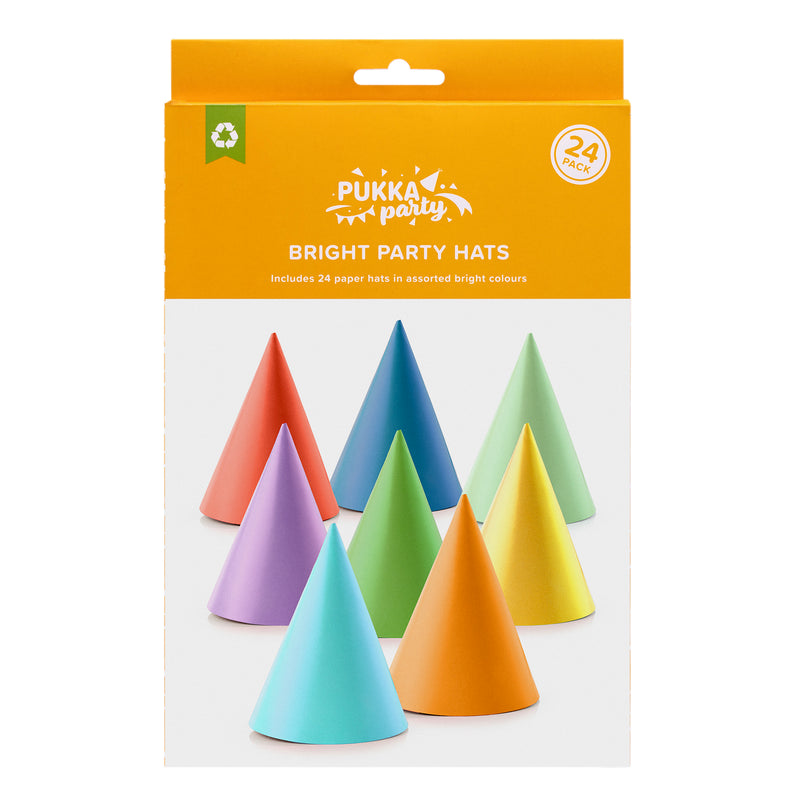 Pukka Party Bright Party Hats