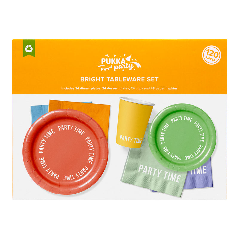 Pukka Party Bright Tableware Set