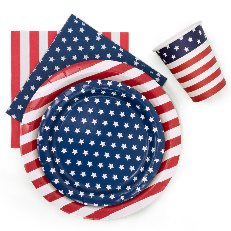 Pukka Party USA Flag Tableware Set