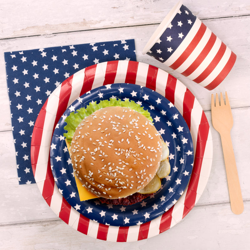 Pukka Party USA Flag Tableware Set