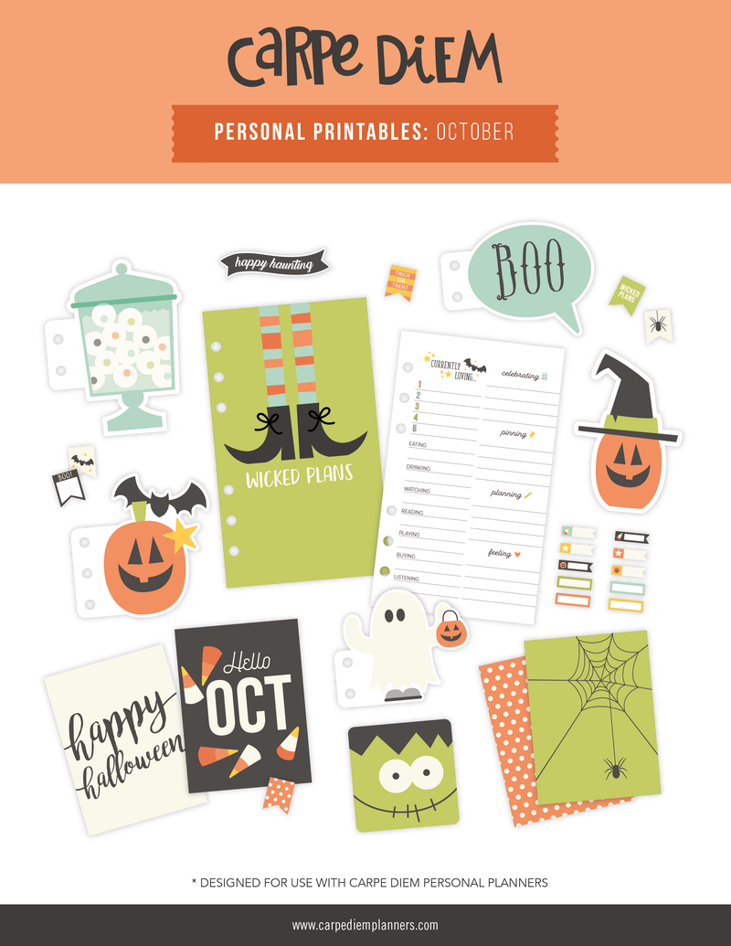 Personal Planner Printables - October Freebie