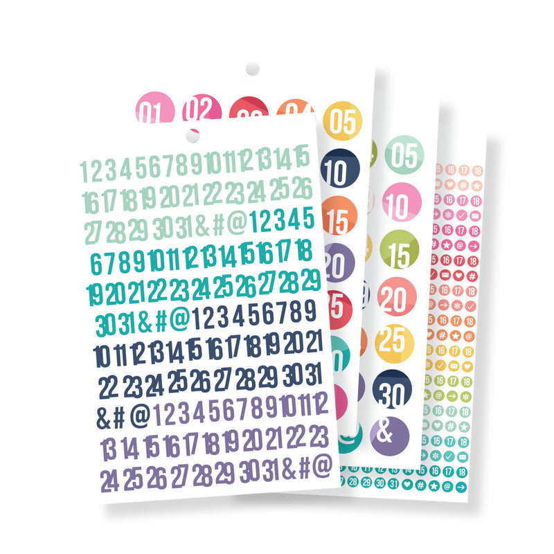 Numbers A5 Sticker Tablet