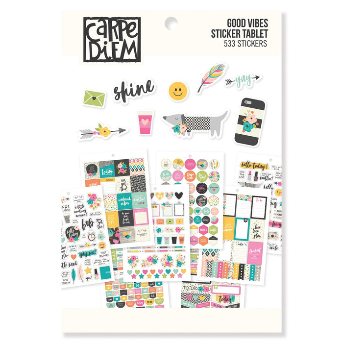 carpe diem Good Vibes A5 Sticker Tablet
