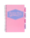 Pastel B5 5-subject notebook -3 pack