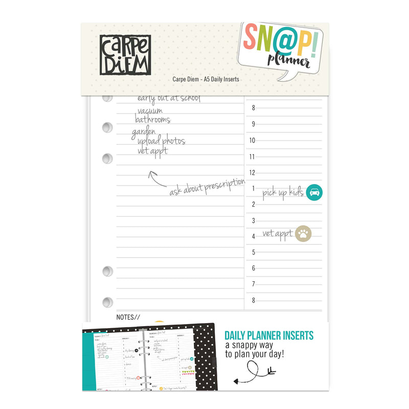 A5 daily planner inserts