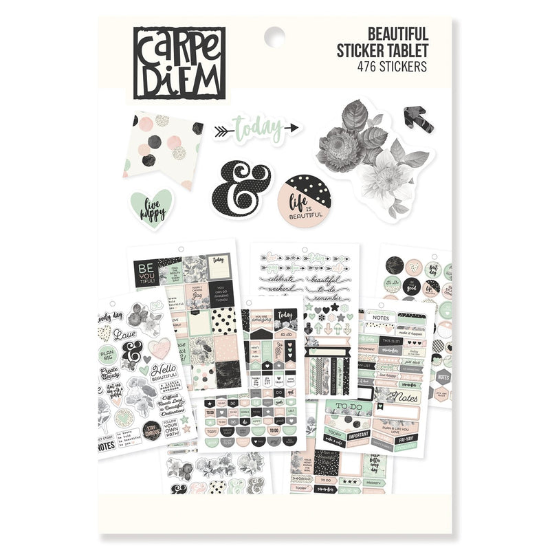 black and white aesthetic girly stickers pack Sticker for Sale by Con  Inspo