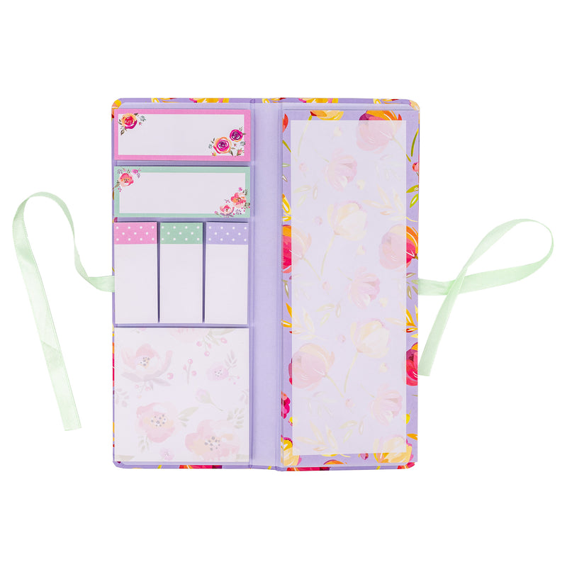 Blossom Sticky Notes Set in Lilac