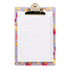 Floral clipboard with pad 