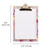 Floral clipboard with pad 