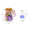 Blossom binder clip jar
