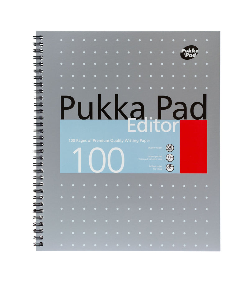 Pukka Pads Editor 100 Page Letter Sized Notebook- Pack of 3