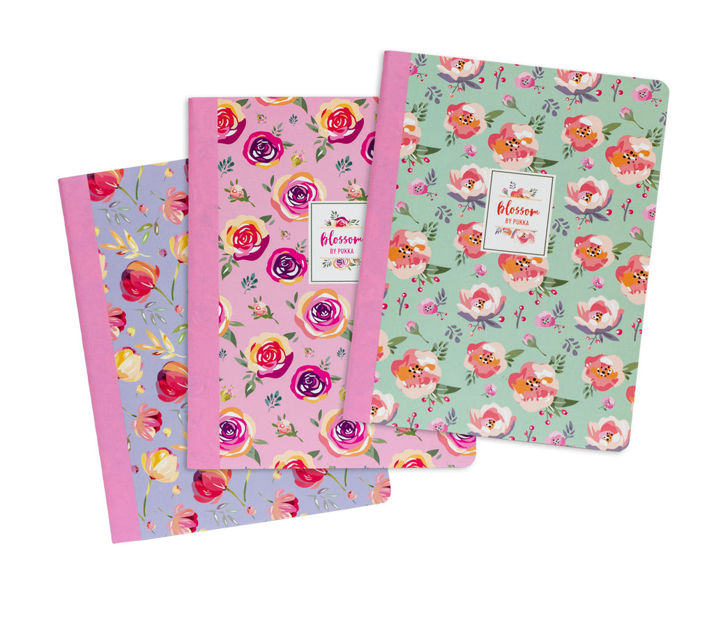 Pack of 3 Blossom composition books