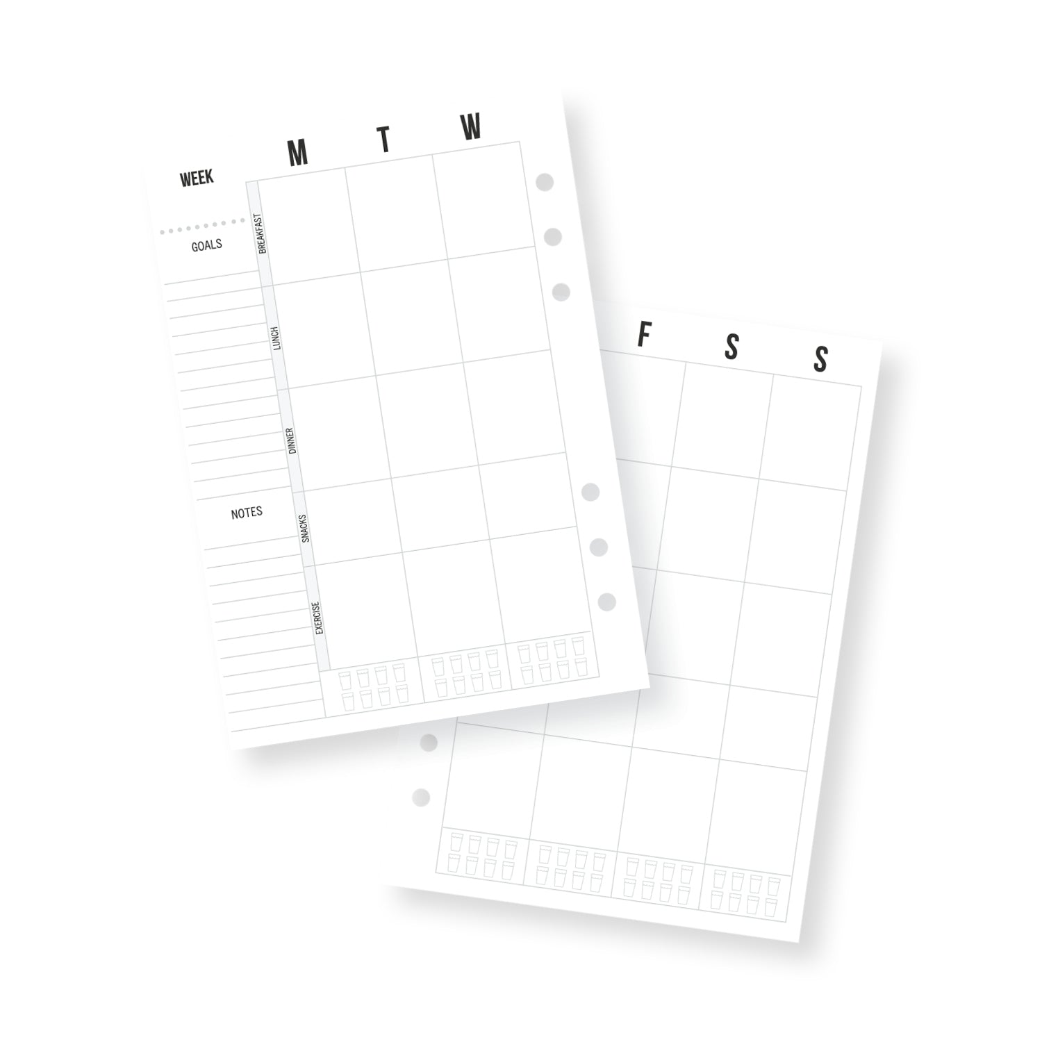  A5 Size Planner Workout Tracker Inserts, A5 Size Fitness  Inserts, Fits with Kate Spade A5, Louis Vuitton GM, Carpe Diem, Color  Crush, Filofax (Planner Sold Separately) : Handmade Products