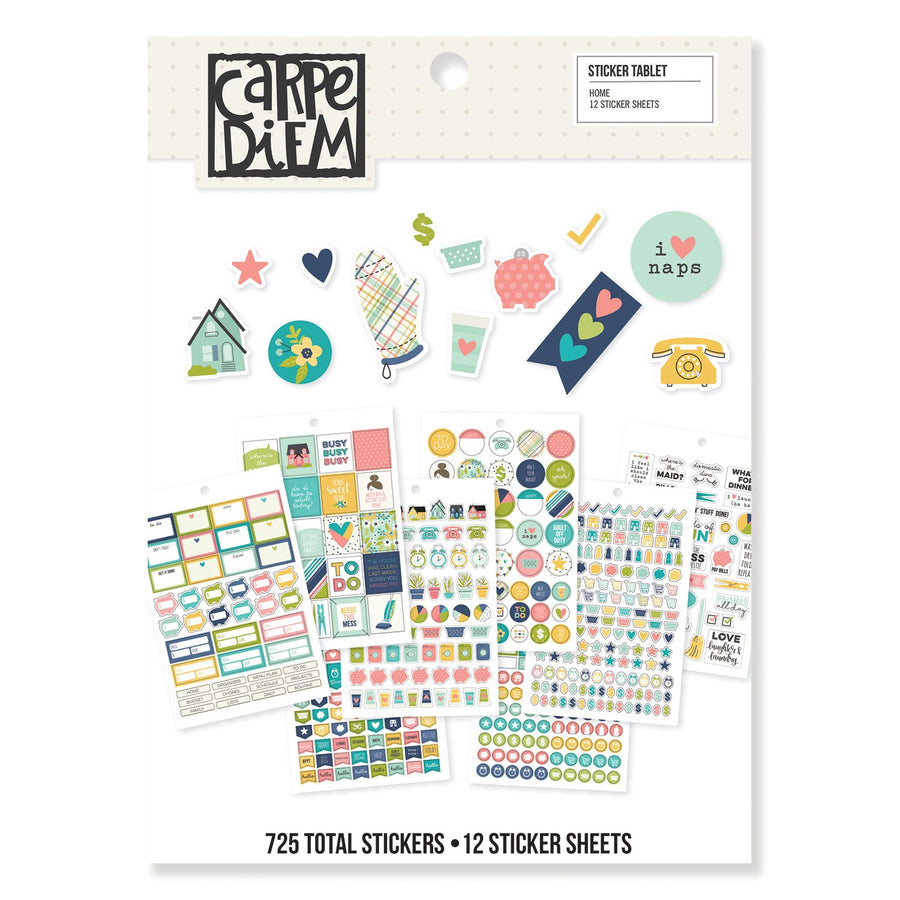 Simple Stories Carpe Diem, mini adesivi, carta, multicolore, 17,1 x 10