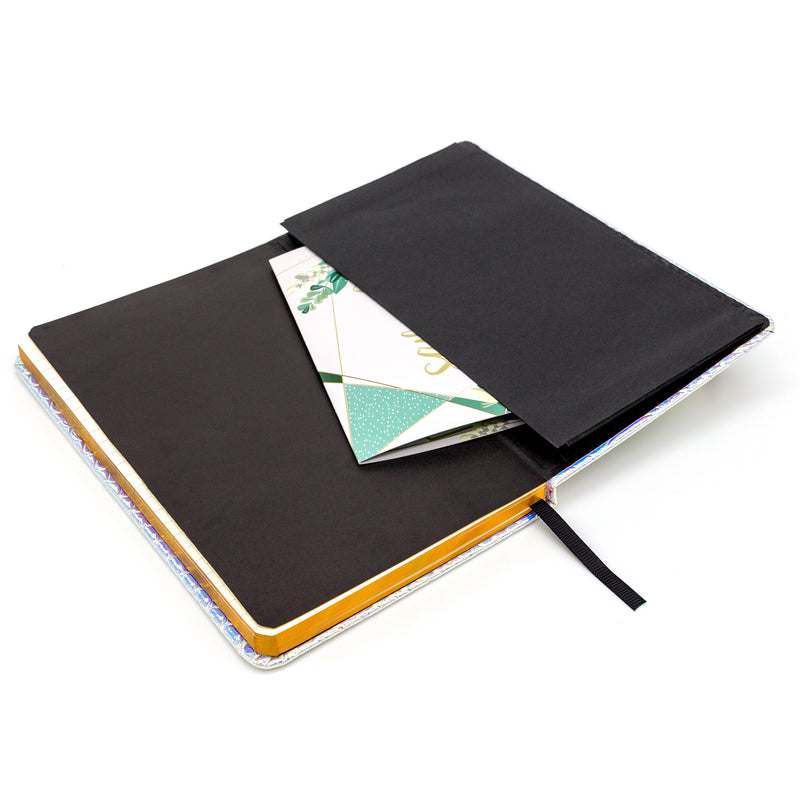 Faux snakeskin iridescent notebook