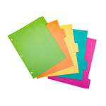 Color Wash 5-Subject Reversible Dividers