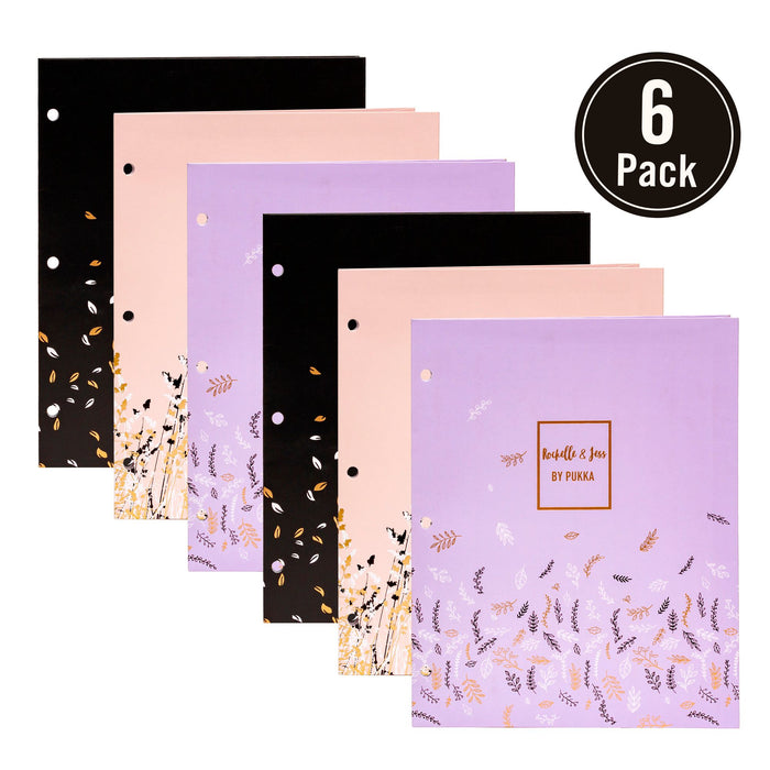 carpe diem Rochelle & Jess Pocket Portfolio - Assorted Pack of 6