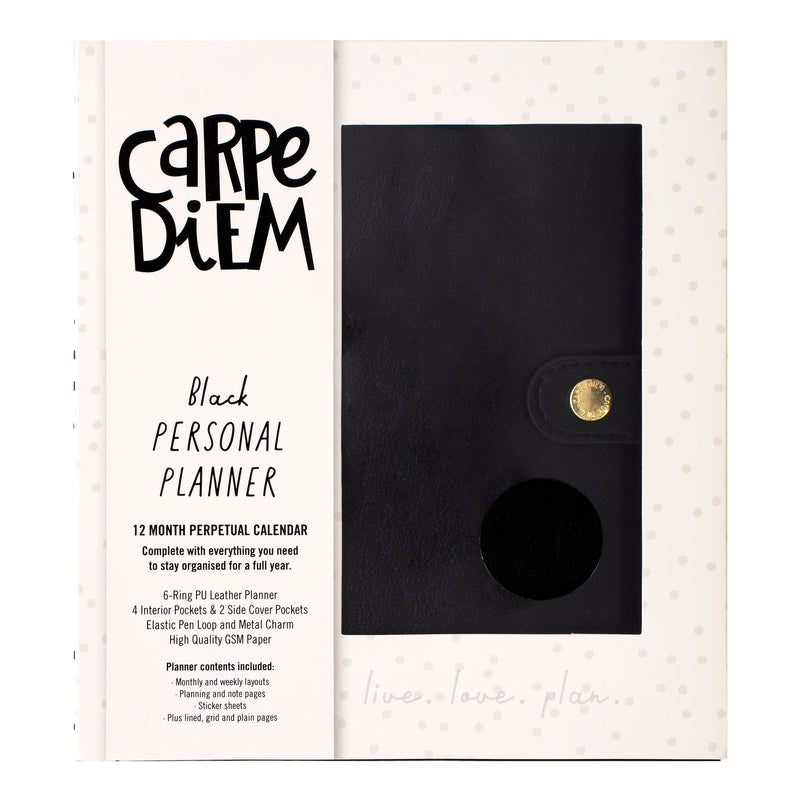 Carpe Diem Personal Planner Boxed Set, Simple Stories, Black