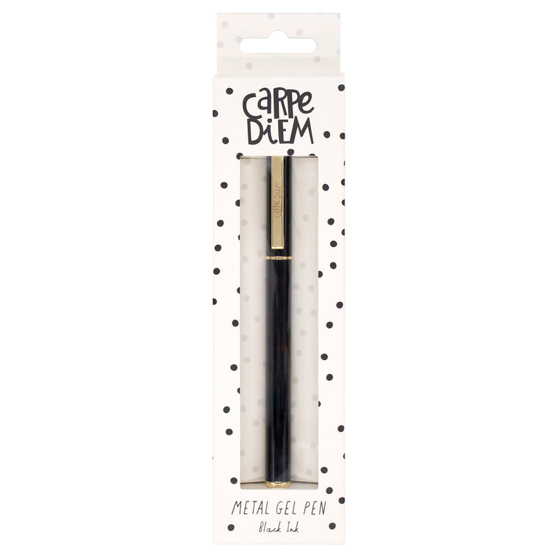 Black Carpe Diem metal gel pen