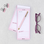 Carpe Diem ballerina pink magnetic to do list