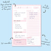Ballerina Pink Daily Planner Pad
