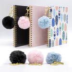 Sky Blue Pom Pom Keyring