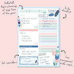 Feathers Daily Planner Pad