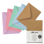 Pastel Coloured Assorted A7 Envelopes - Pack of 25