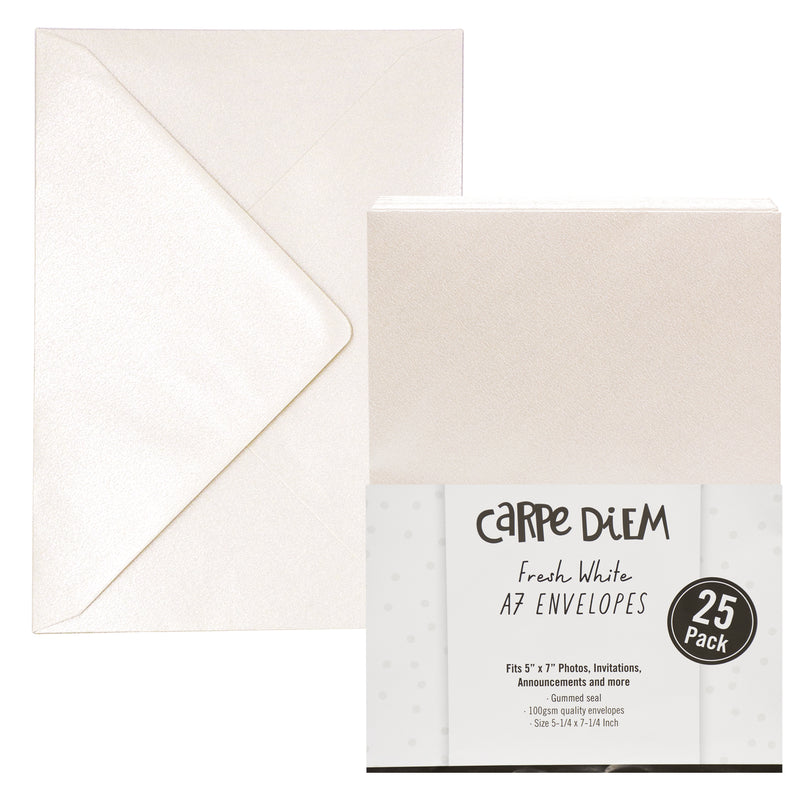 Fresh White A7 Envelopes - Pack of 25