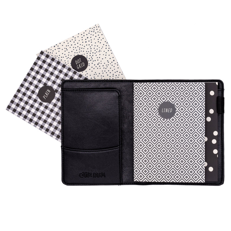 Carpe Diem Black A6 Notebook and Passport Holder – Carpe Diem Planners