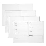 Monochrome A6 4 Pack Notebooks