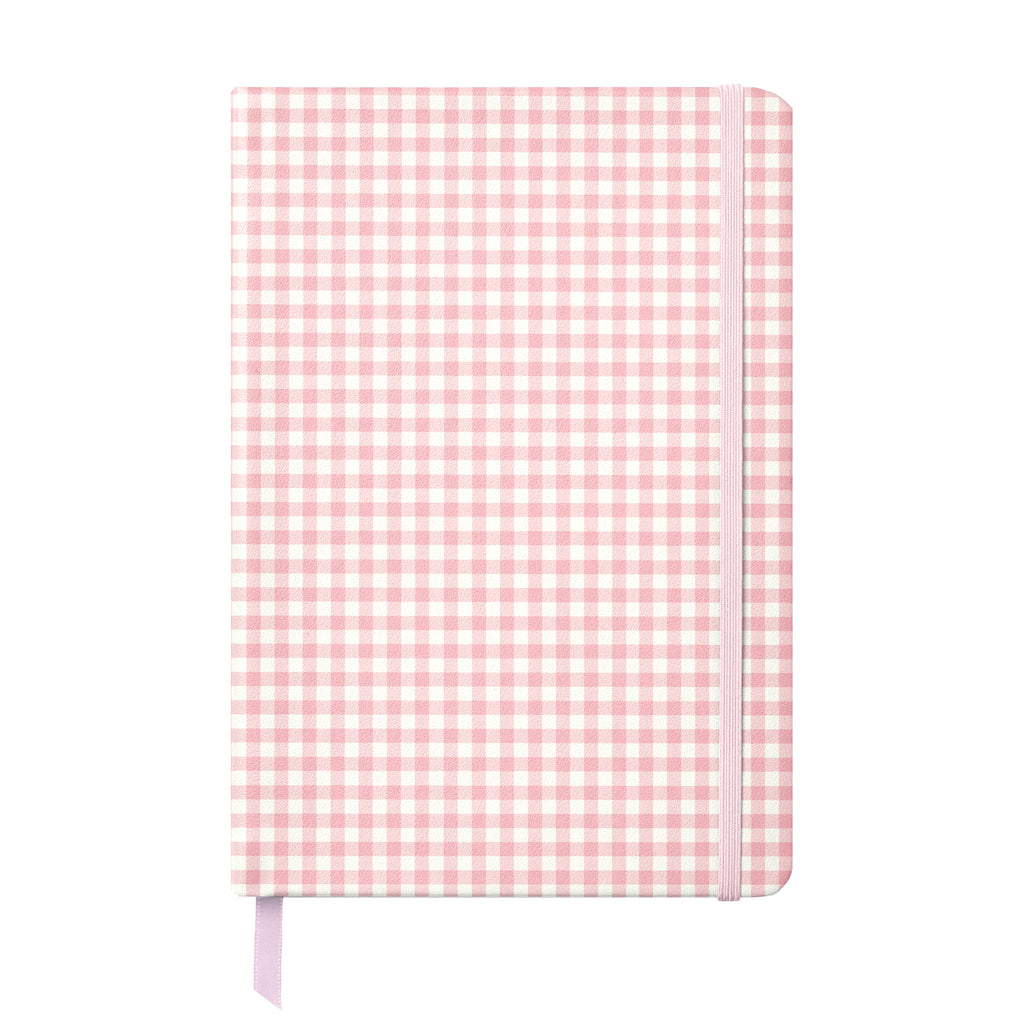 Carpe Diem pink check soft cover journal 