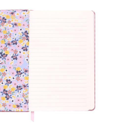 Inner of Carpe Diem pink check soft cover journal 