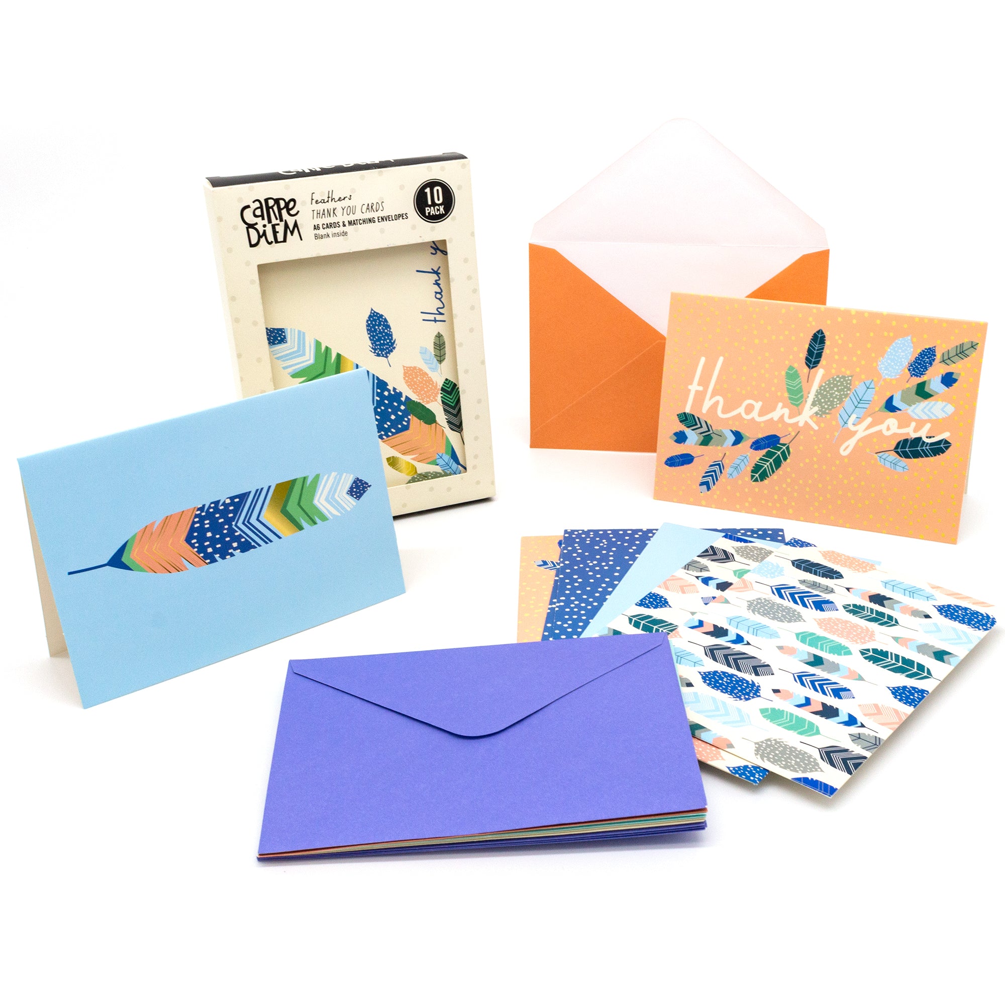 Blank Greeting Cards & Envelopes Size A6 10pk