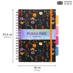 Bloom 5-subject hardcover notebook - Pack of 3 assorted colors