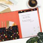 Bloom A4 Padfolio In Black