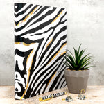 Wild Zebra Print Rollbound Binder Preloaded 3-Ring