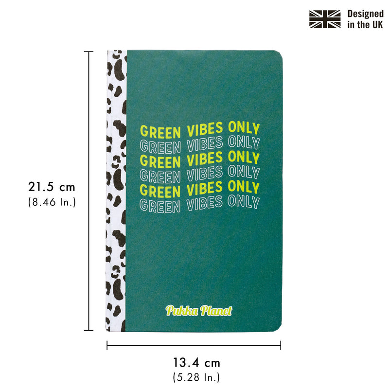 Pukka Planet Soft Cover Notebook "Green Vibes Only"