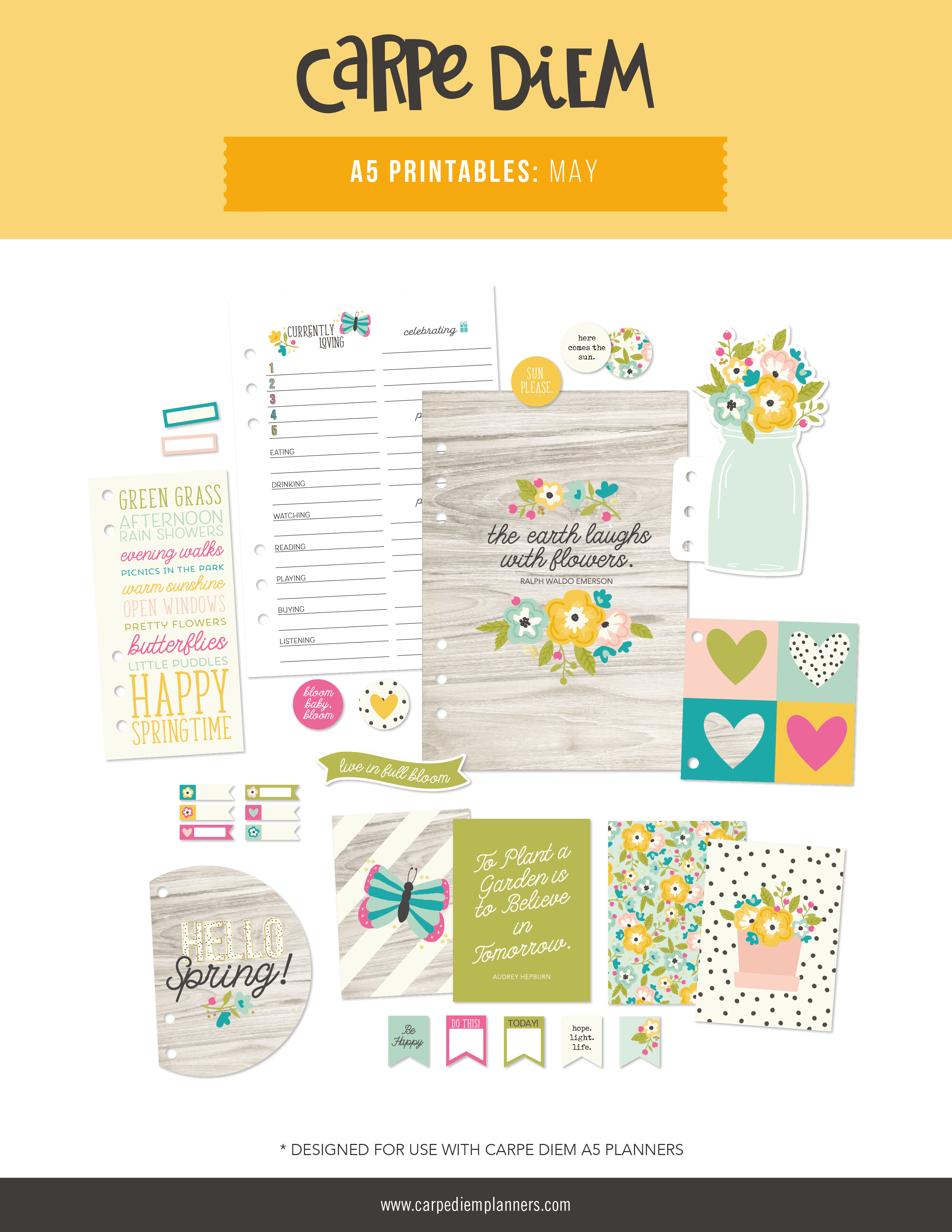 Carpe Diem A5 Planner Printables - May Freebie – Carpe Diem Planners