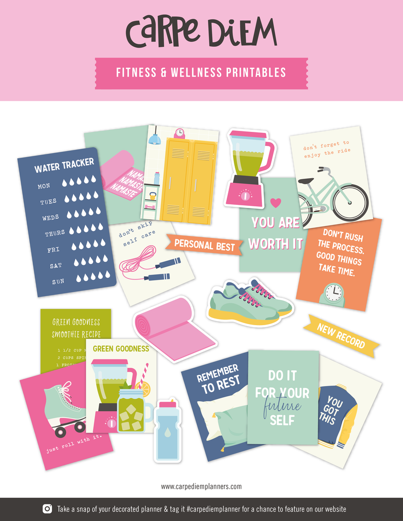 Fitness & Wellness Planner Printables