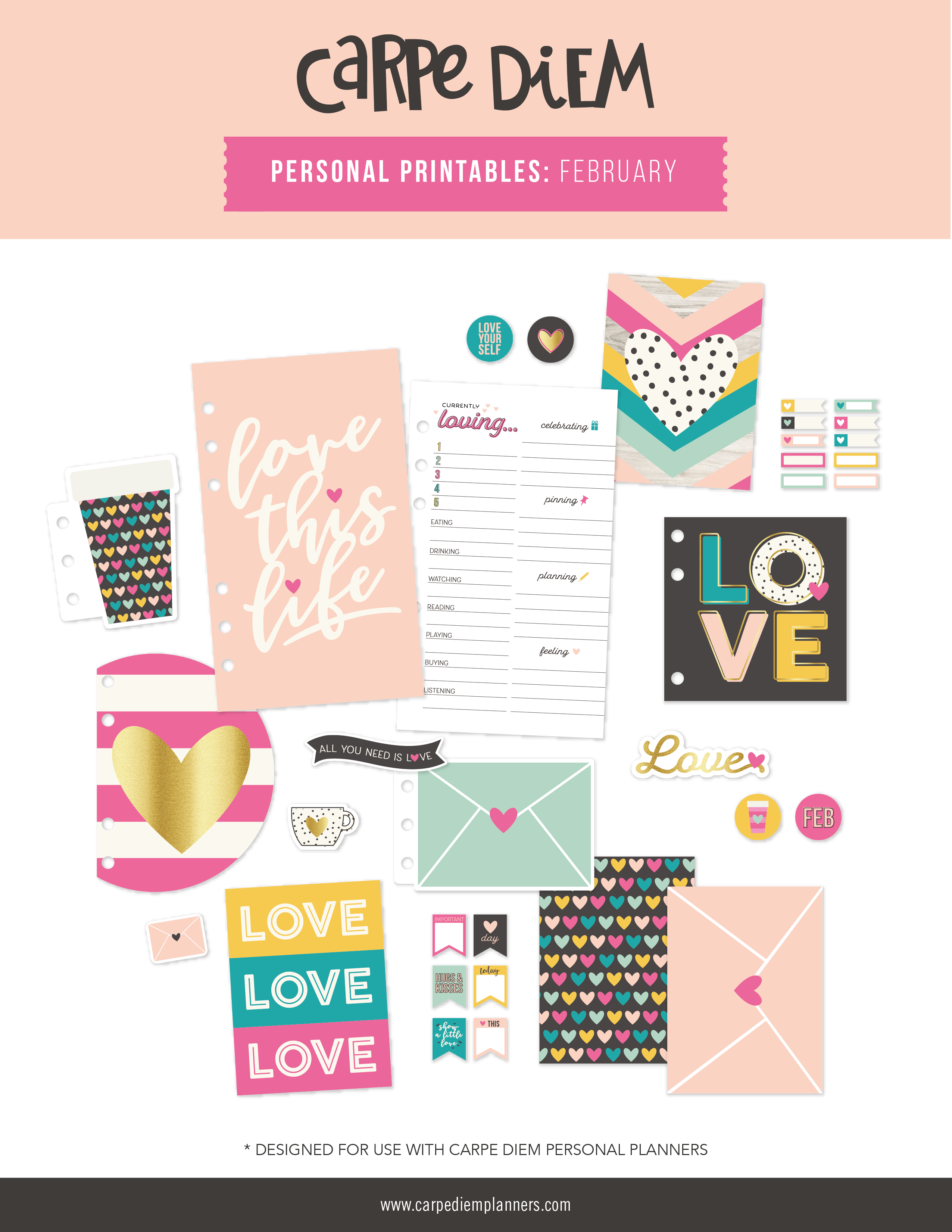 Personal Planner Printables - February Freebie – Carpe Diem Planners