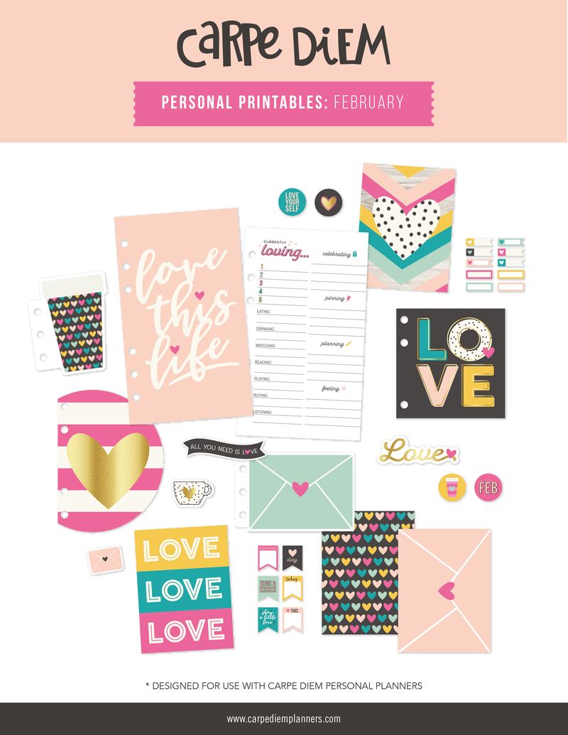 Personal Planner Printables - February Freebie