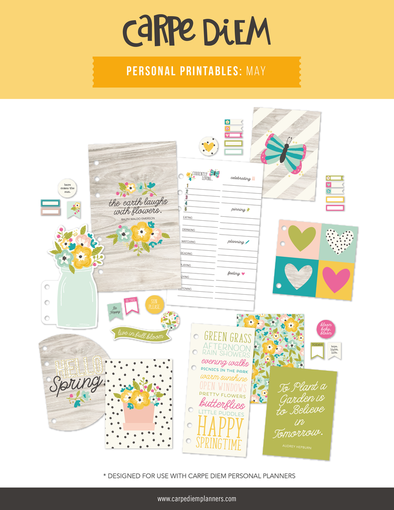 Personal Planner Printables - May Freebie